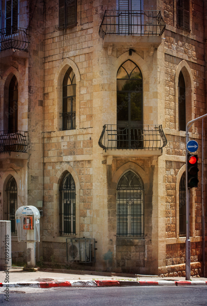 Stone Building in Haifa, Israel