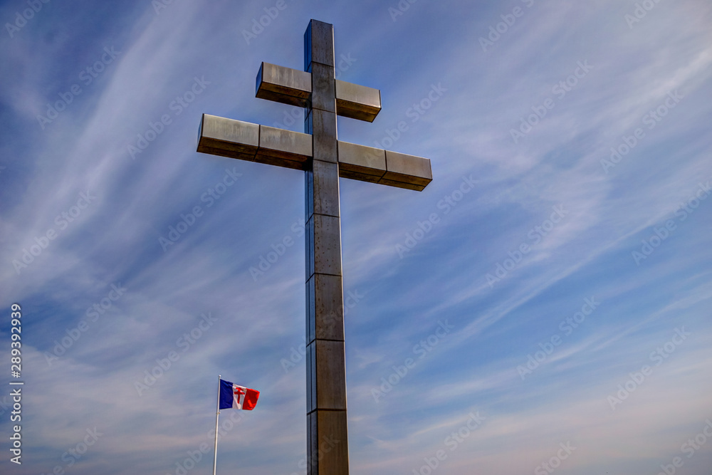 Sights and memorials in the vicinity of Juno Beach in Normandy France