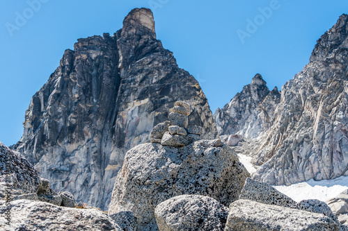 Rocky landscape of Alpine Wilderness in North Cascade Mountains