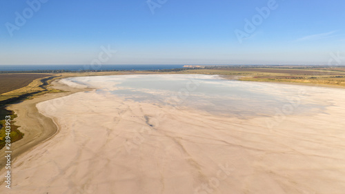 Evening  on the salt lake of Solonets-Tuzla