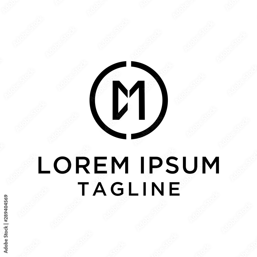 CM Monogram Logo Design Template CM Monogram Logo Design Template