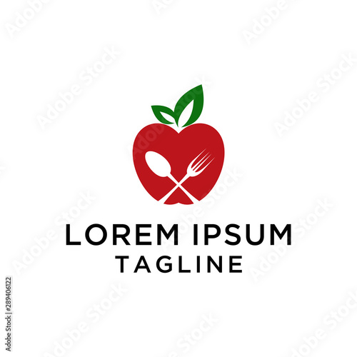 Apple Restaurant Logo Template