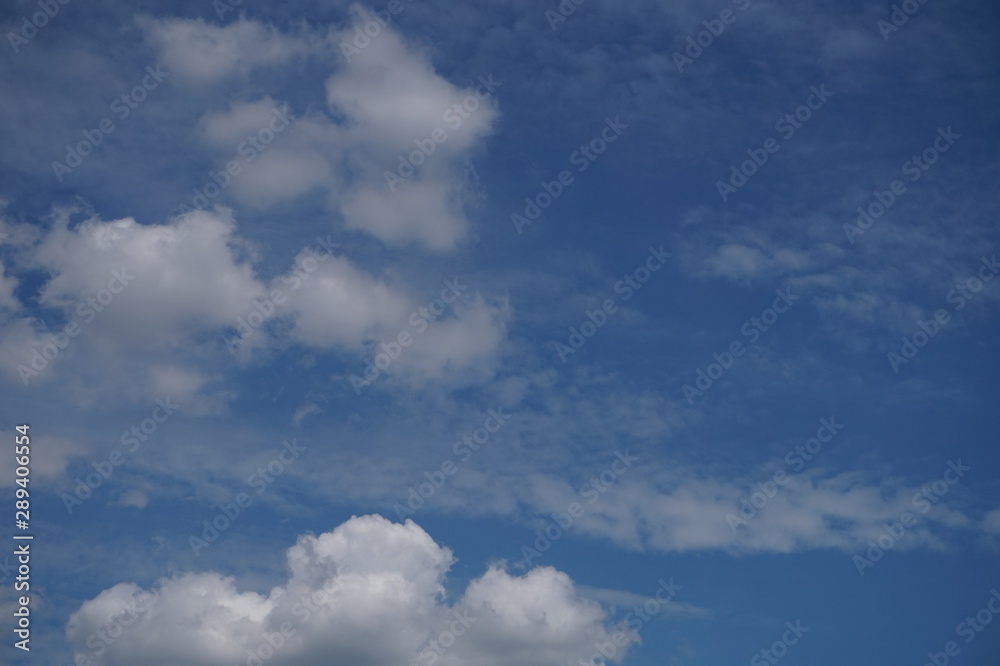 blue sky with cloudy natural