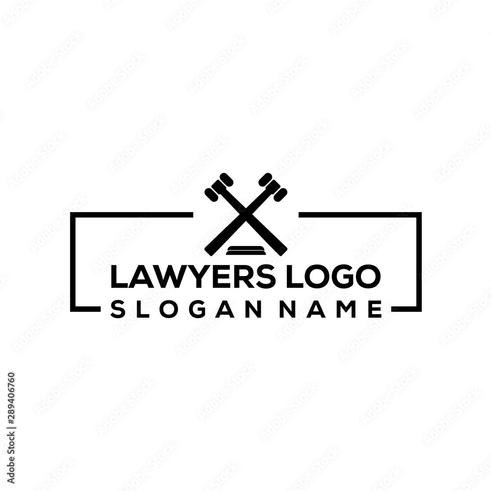 Lawyers Abstract Logo Design Illustration Lawyers Abstract Logo Design Illustration