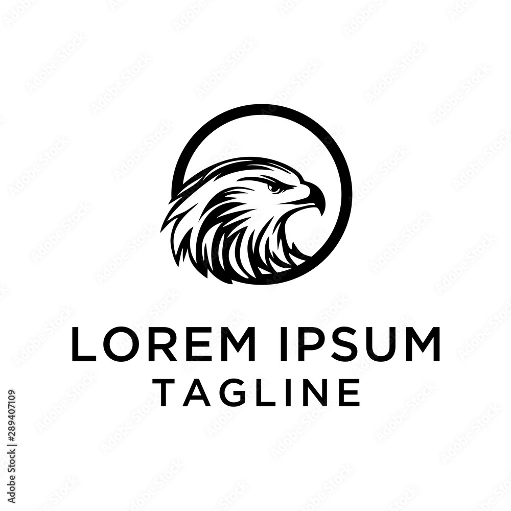 Hawk Logo Abstract Design Illustration Hawk Logo Abstract Design Illustration