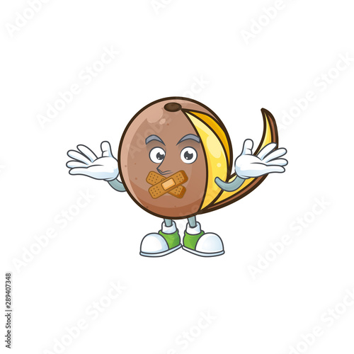 Silent bambangan fruit with concept cartoon character