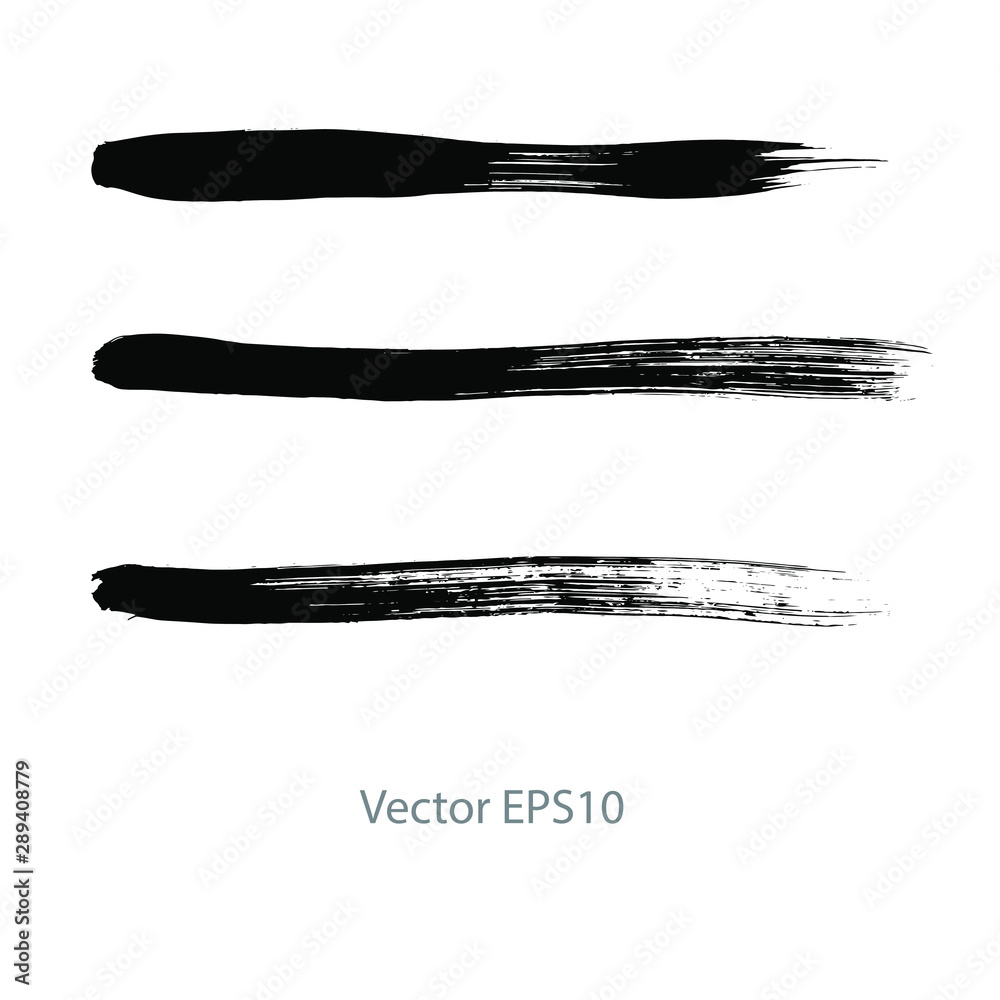 black brush stroke stripes. vector illustration black brush stroke stripes. vector illustration
