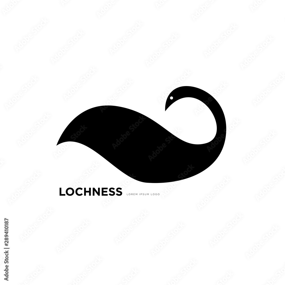 Naklejka premium Vector Illustration Lochness for Logo