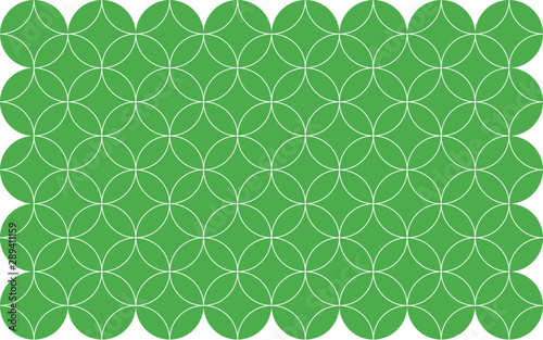 Green abstract background in seamless geometrical grid pattern.