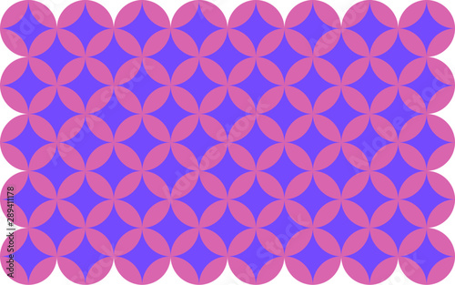 Pink and purple abstract background in seamless geometrical grid pattern.