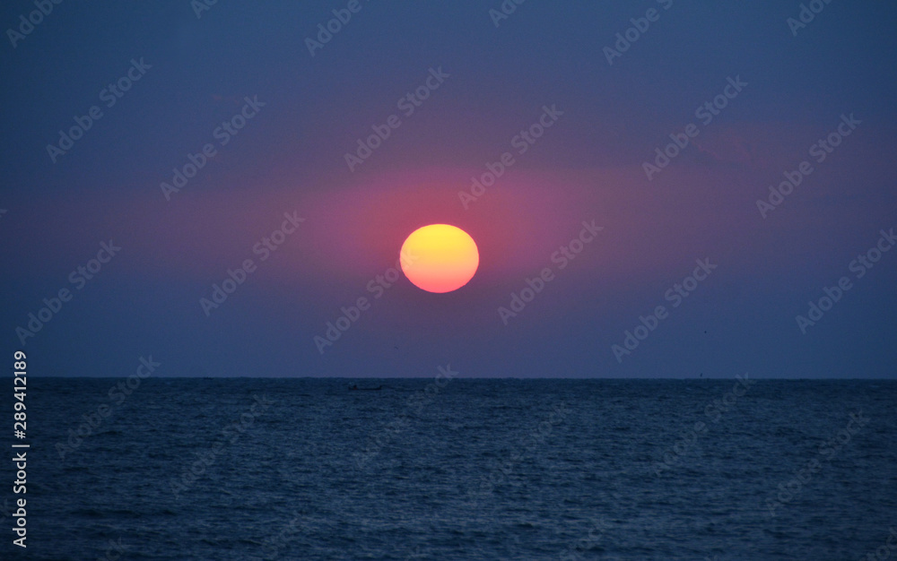 sunrise on the beach in Mangalia
