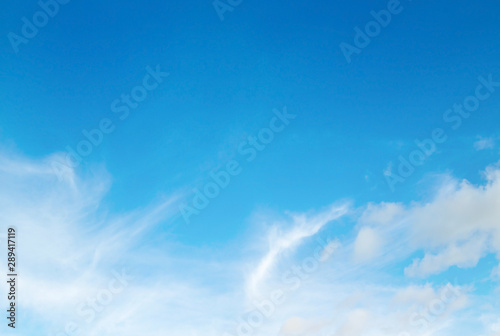 Fototapeta Naklejka Na Ścianę i Meble -  Beauty white cloud and clear blue sky in sunny day texture background