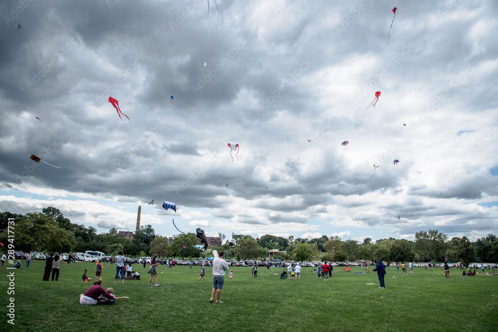 Obraz premium Kite Train and 