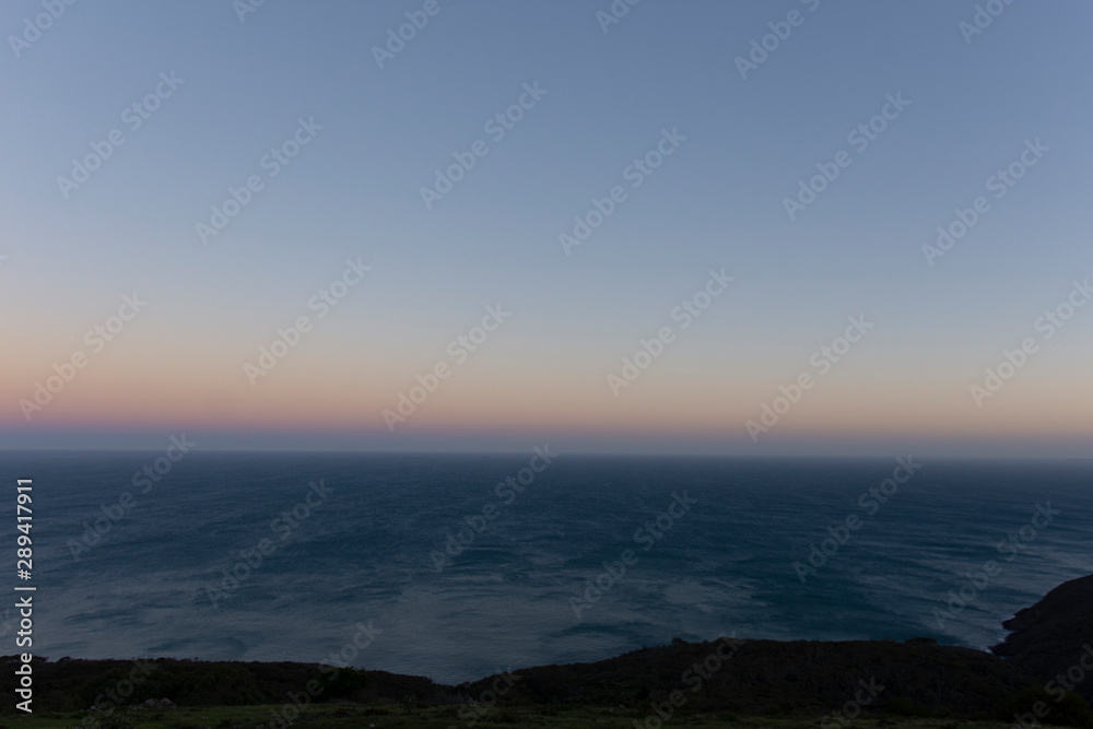 Ocean view at sunset South Australia, July 2019