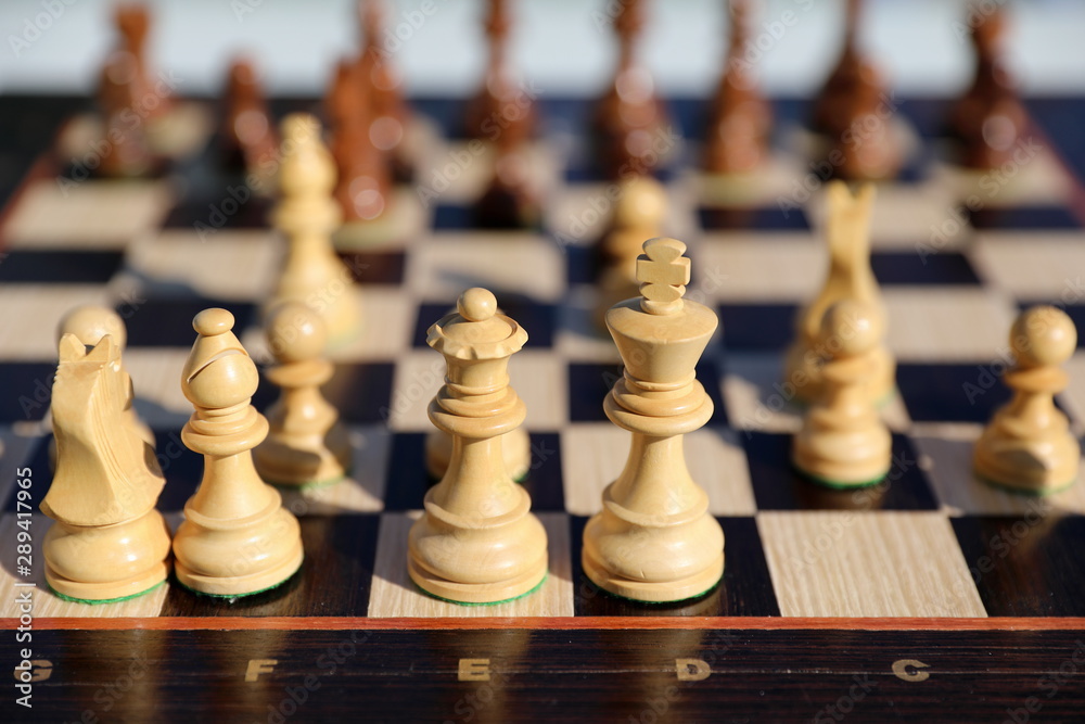Debut in a chess game with a shallow depth of field Debut in a chess game with a shallow depth of field