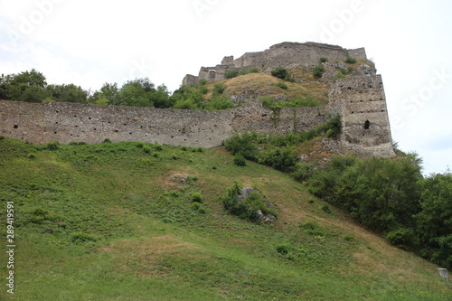 Ruins of Devin castle over Danube river near Bratislava, Slovakia
