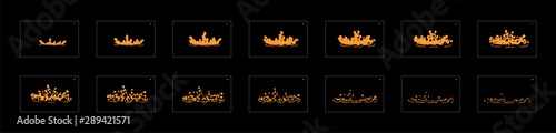 Sprite sheet of water drop. liquid drop effect. Animation liquid effect for cartoon, game, animation or something else.