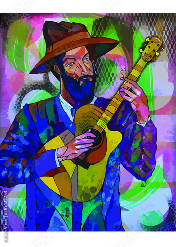 Musico con guitarra