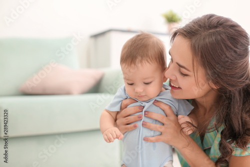 Loving mother with her baby...