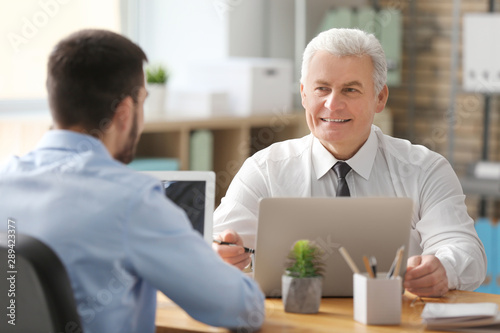 Mature marketing manager wi...
