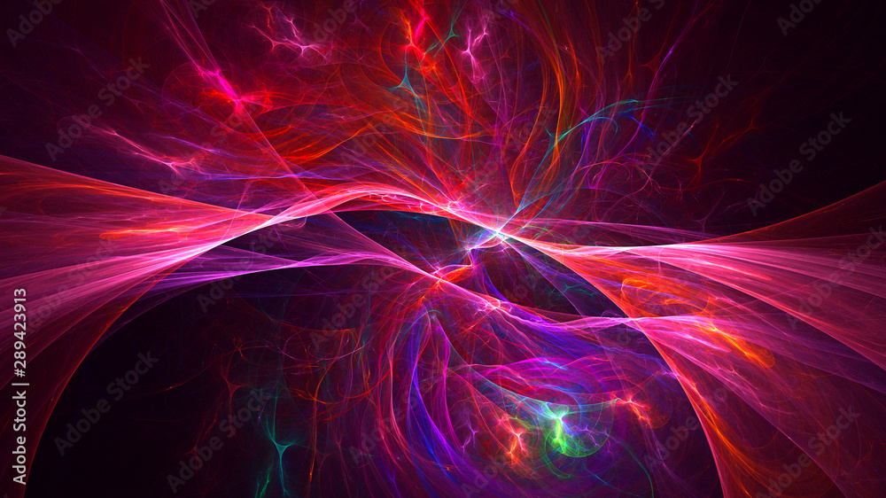 3D rendering multicolored abstract fractal 3D rendering multicolored abstract fractal