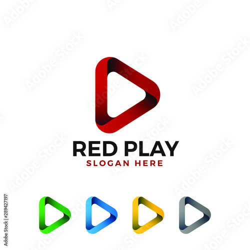 Red Play Game Logo 