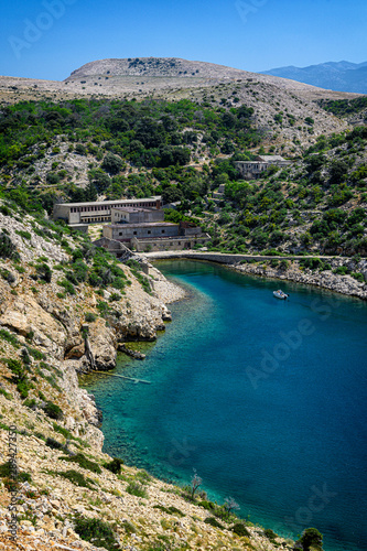 Abandoned buildings on Goli otok, political prison in ex Yugoslavia