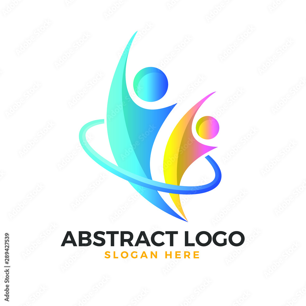 Abstract Human Logo Vector Abstract Human Logo Vector