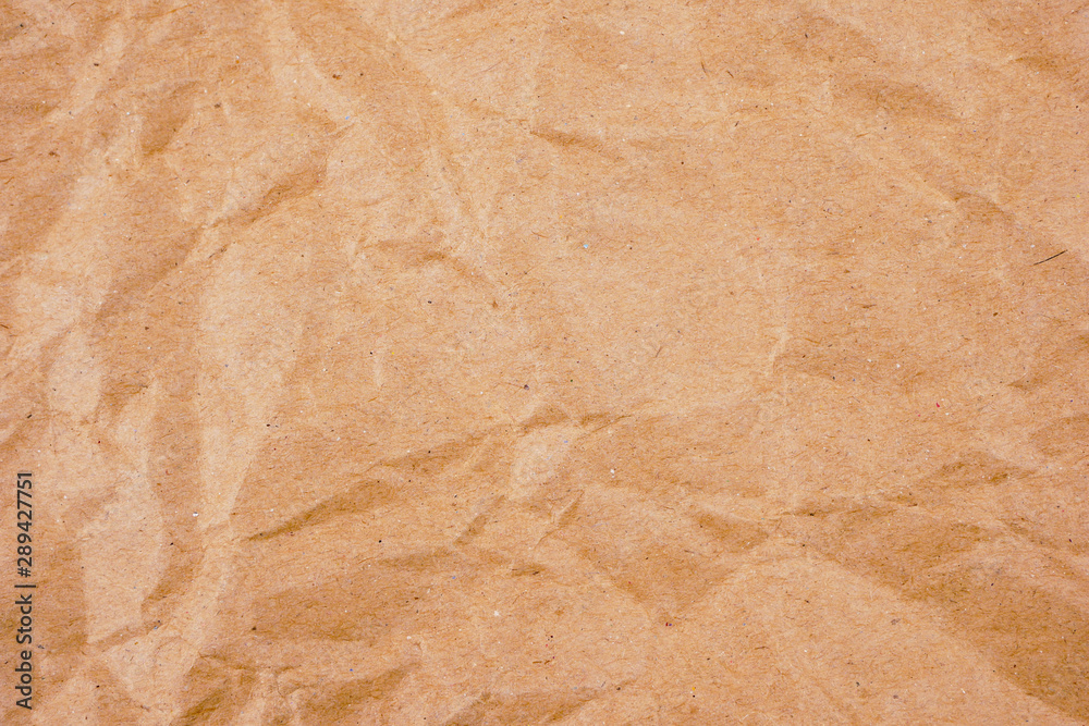 Fototapeta premium background old brown crumpled paper texture