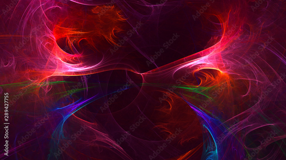 3D rendering multicolored abstract fractal 3D rendering multicolored abstract fractal