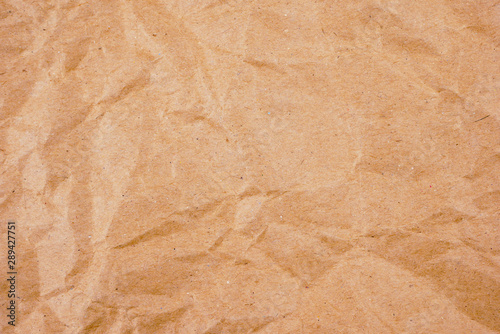 background old brown crumpled paper texture