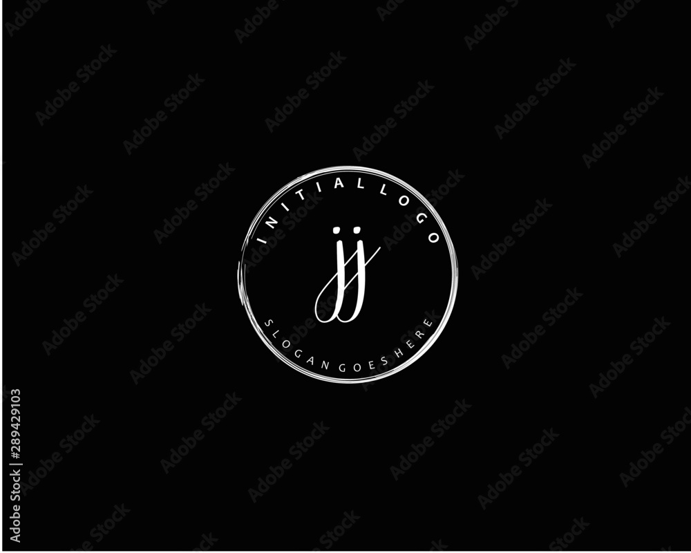 Fototapeta premium JJ Initial letter logo template vector