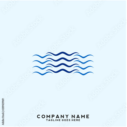 Water wave Logo Template © Catharsis