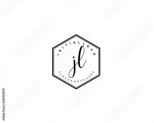  JL Initial letter logo template vector photo