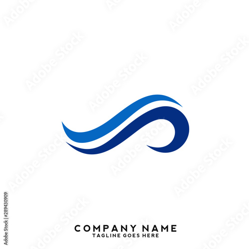 Free Download Water wave Logo Template - GFXLoad