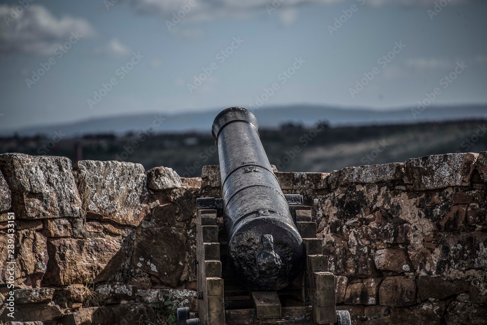 A cannon in the fort in Grahamstown, South Africa A cannon in the fort in Grahamstown, South Africa