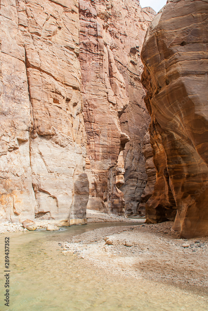 Wadi Mujib Canyon in Jordan