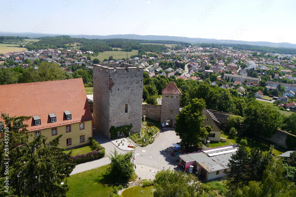 Blick vom Bergfried Burg Lengenfeld