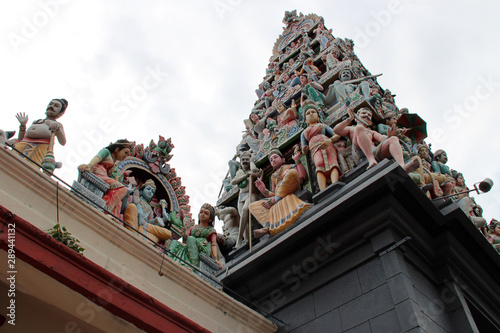 hindu temple (Sri Mariamman Temple) in singapore  photo