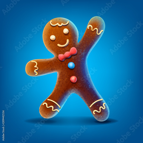 gingerbread man isolated 