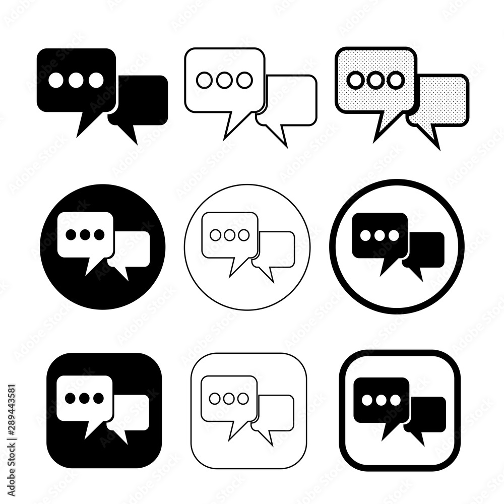 Simple Speech bubble icon sign design Simple Speech bubble icon sign design