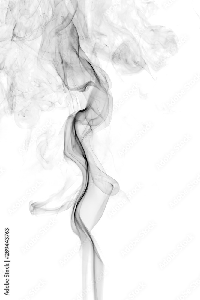 Black smoke on white background Black smoke on white background