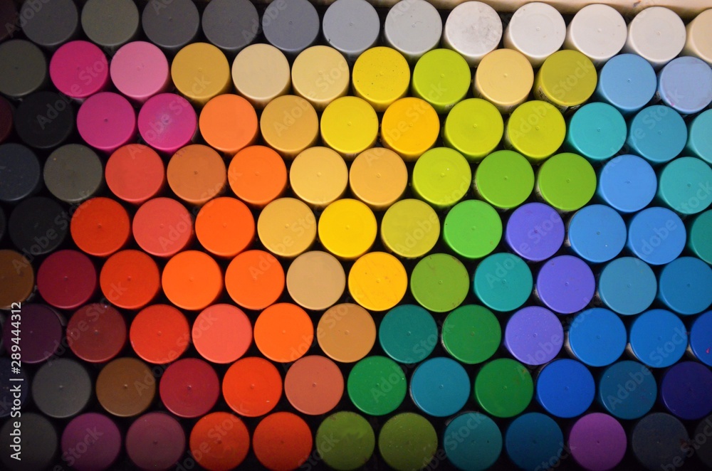 Bombes de peinture - nuancier de couleur Stock Illustration | Adobe Stock