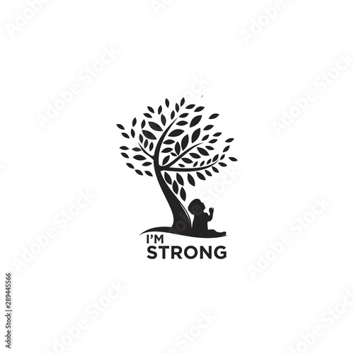 i;m strong logo design