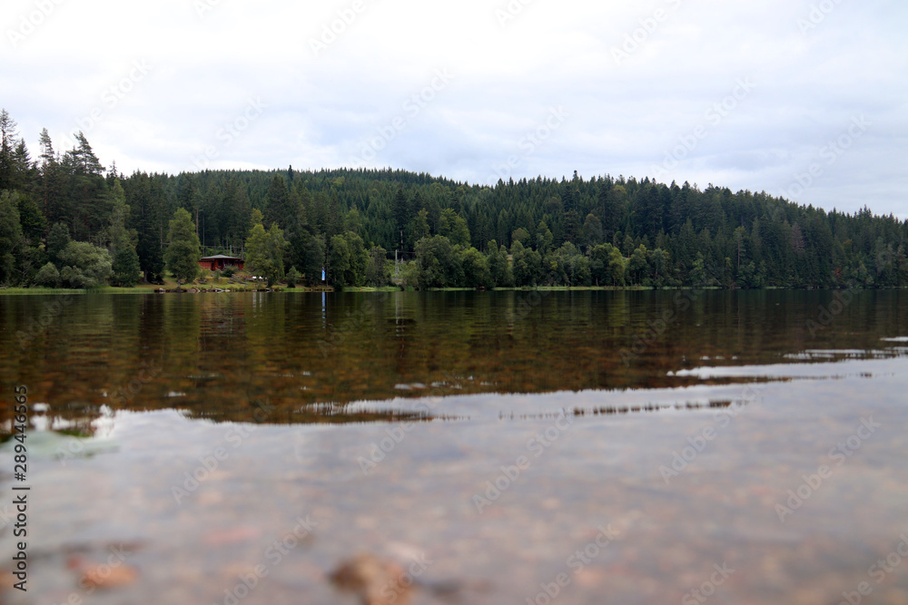Fototapeta premium L'eau du lac est froide
