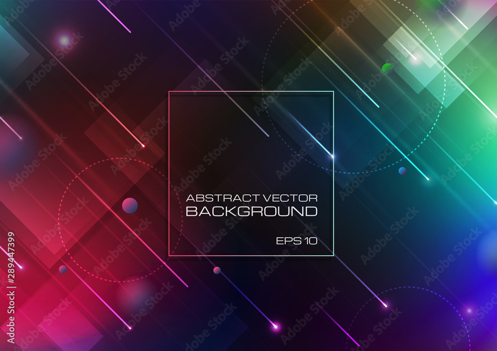 Obraz premium Abstract geometric shapes colors background