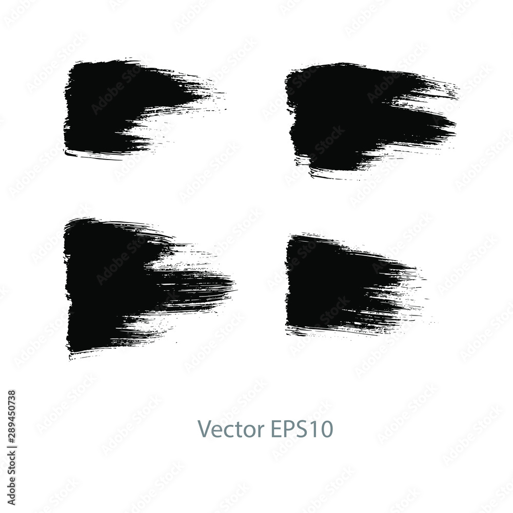 black brush stroke stripes. vector illustration black brush stroke stripes. vector illustration