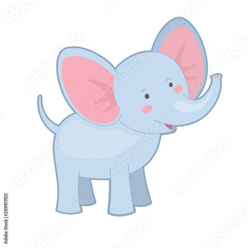 Portrait of cute elephant