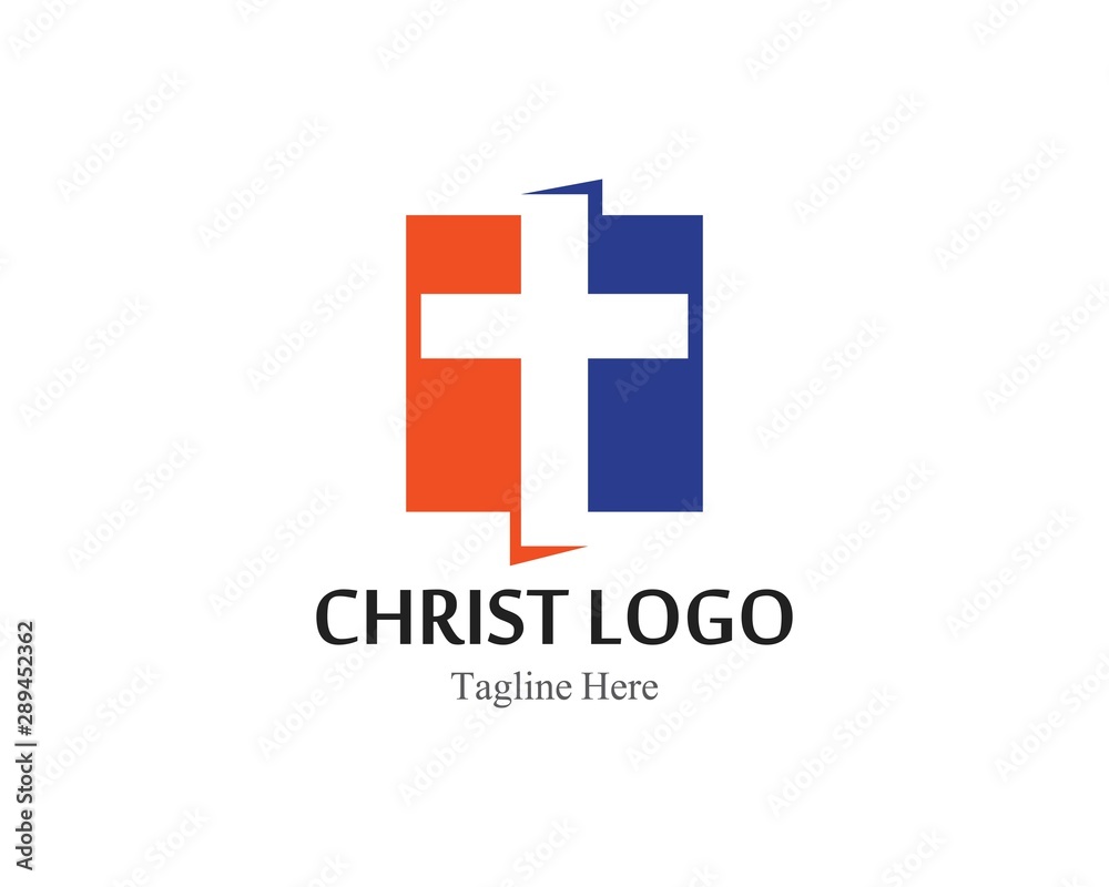 Christ logo or icon template simple creative design Christ logo or icon template simple creative design