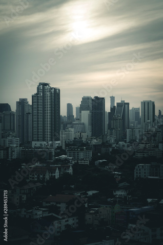 Bangkok city skyline at sunset © Urasha Photography